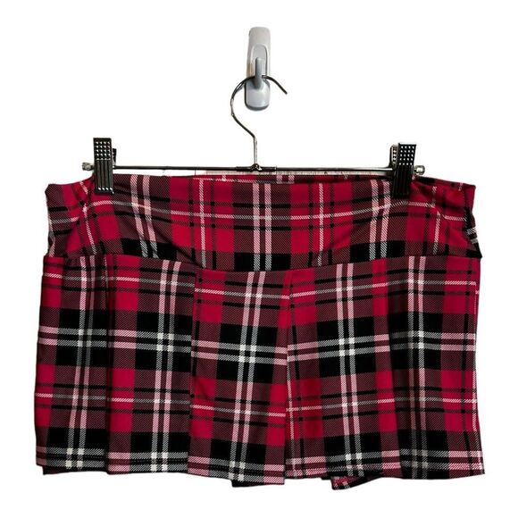 Body Rage Pink Plaid Skirt size Medium/Large - Picture 1 of 5